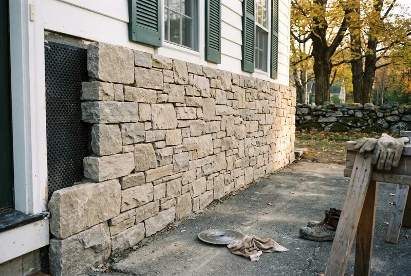 Dry stack installation (sample photo)