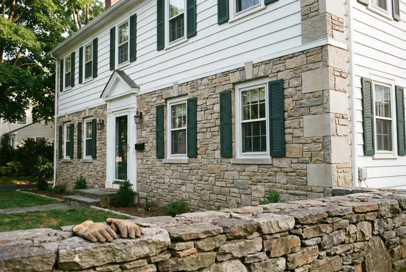 Connecticut tan fieldstone (sample photo)