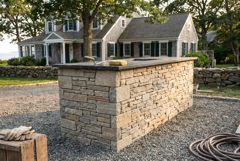 Outdoor kitchens and fire pits (sample photo)