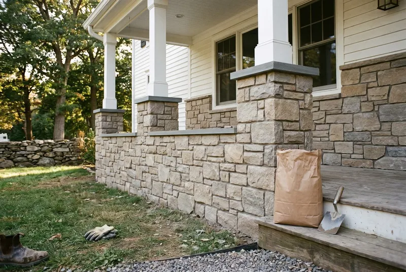 stone porch columns (sample photo)