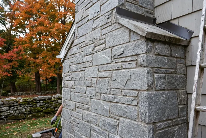 stone chimney chase (sample photo)